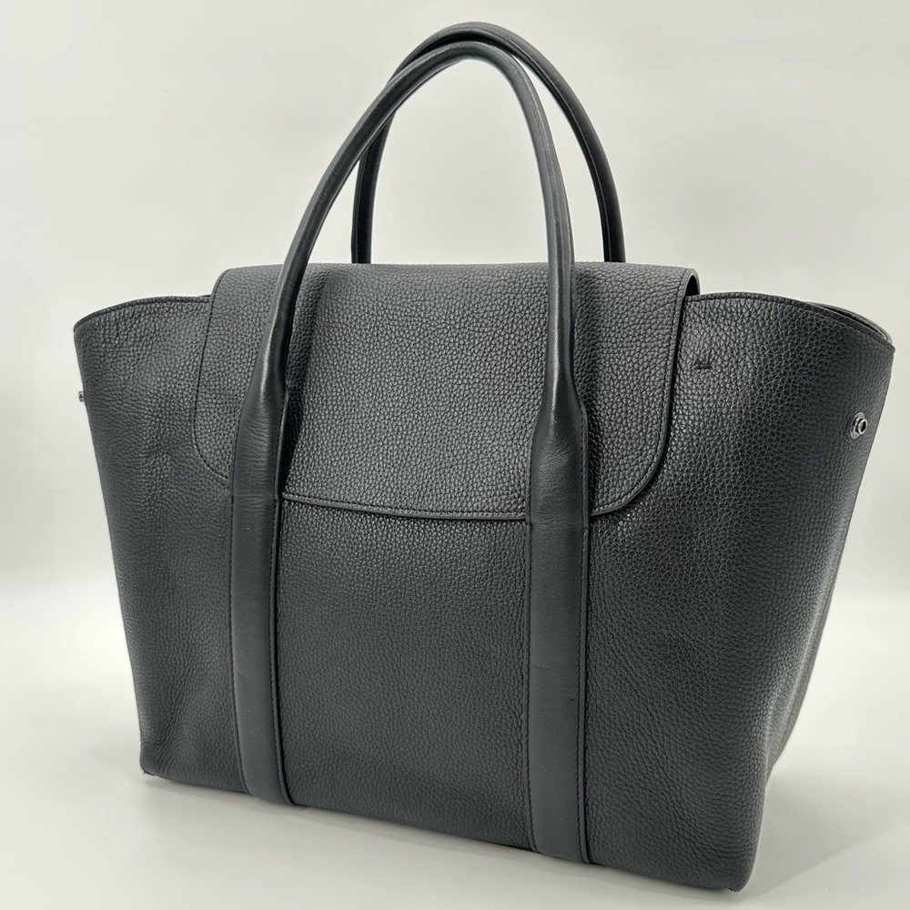 Cuyana Black Leather Trapeze Satchel - Picture 2 of 7